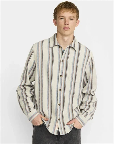 Revolution - Casual Skjorte - Blue